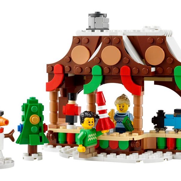 Wintermarktstand – aufgebautes Set