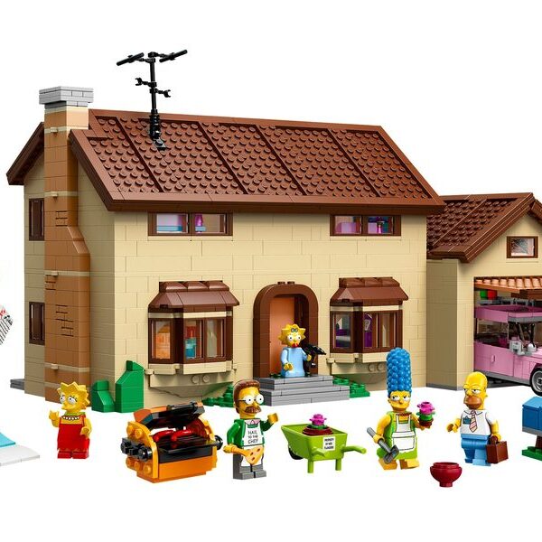 Das Simpsons Haus – aufgebautes Set